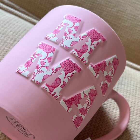 Mom / MaMa Pink Floral Mug (new) - Picture 2 of 7